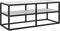 vidaXL - Tv-meubel - met - wit - marmerglas - 100x40x40 - cm - zwart