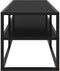 vidaXL - Tv-meubel - met - zwart - glas - 120x40x40 - cm - zwart
