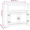 vidaXL - Tv-meubel - Mexicaans - grenenhout - Corona-stijl - 80x43x78 - cm