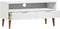 vidaXL - Tv-meubel - MOLDE - 106x40x49 - cm - massief - grenenhout - wit