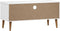 vidaXL - Tv-meubel - MOLDE - 106x40x49 - cm - massief - grenenhout - wit