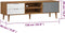 vidaXL - Tv-meubel - MOLDE - 158x40x49 - cm - massief - grenenhout - bruin