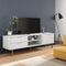 vidaXL - Tv-meubel - MOLDE - 158x40x49 - cm - massief - grenenhout - wit