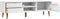 vidaXL - Tv-meubel - MOLDE - 158x40x49 - cm - massief - grenenhout - wit