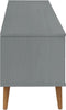 vidaXL - Tv-meubel - MOLDE - 158x40x49 - cm - massief - grenenhout - grijs