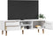 vidaXL - Tv-meubel - MOLDE - 158x40x49 - cm - massief - grenenhout - wit