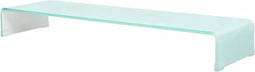 vidaXL - TV-meubel/monitorverhoger - 100x30x13 - cm - glas - groen