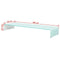 vidaXL - TV-meubel/monitorverhoger - 100x30x13 - cm - glas - groen