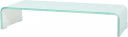 vidaXL - TV-meubel/monitorverhoger - 60x25x11 - cm - glas - groen - groen