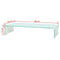 vidaXL - TV-meubel/monitorverhoger - 60x25x11 - cm - glas - groen - groen