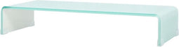 vidaXL - Tv-meubel/monitorverhoger - 70x30x13 - cm - glas - groen