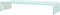 vidaXL - Tv-meubel/monitorverhoger - 80x30x13 - cm - glas - groen