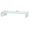 vidaXL - Tv-meubel/monitorverhoger - 80x30x13 - cm - glas - groen