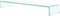 vidaXL - TV-meubel/monitorverhoger - transparant - 100x30x13 - cm - glas