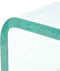 vidaXL - TV-meubel/monitorverhoger - transparant - 100x30x13 - cm - glas