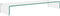 vidaXL - TV-meubel/monitorverhoger - transparant - 100x30x13 - cm - glas