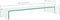 vidaXL - TV-meubel/monitorverhoger - transparant - 100x30x13 - cm - glas