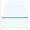 vidaXL - TV-meubel/monitorverhoger - transparant - 100x30x13 - cm - glas