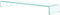 vidaXL - TV-meubel/monitorverhoger - transparant - 110x30x13 - cm - glas