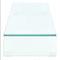 vidaXL - TV-meubel/monitorverhoger - transparant - 110x30x13 - cm - glas