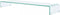vidaXL - TV-meubel/monitorverhoger - transparant - 120x30x13 - cm - glas