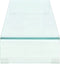 vidaXL - TV-meubel/monitorverhoger - transparant - 120x30x13 - cm - glas