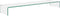 vidaXL - TV-meubel/monitorverhoger - transparant - 120x30x13 - cm - glas