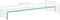 vidaXL - TV-meubel/monitorverhoger - transparant - 120x30x13 - cm - glas