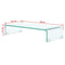 vidaXL - TV-meubel/monitorverhoger - transparant - 60x25x11 - cm - glas