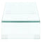 vidaXL - TV-meubel/monitorverhoger - transparant - 60x25x11 - cm - glas