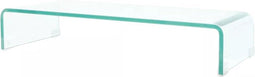 vidaXL - Tv-meubel/monitorverhoger - transparant - 70x30x13 - cm - glas