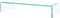 vidaXL - Tv-meubel/monitorverhoger - transparant - 70x30x13 - cm - glas