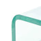 vidaXL - Tv-meubel/monitorverhoger - transparant - 70x30x13 - cm - glas