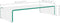 vidaXL - Tv-meubel/monitorverhoger - transparant - 70x30x13 - cm - glas