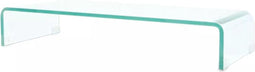 vidaXL - Tv-meubel/monitorverhoger - transparant - 80x30x13 - cm - glas