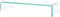 vidaXL - Tv-meubel/monitorverhoger - transparant - 80x30x13 - cm - glas