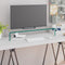 vidaXL - Tv-meubel/monitorverhoger - transparant - 80x30x13 - cm - glas