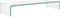 vidaXL - Tv-meubel/monitorverhoger - transparant - 90x30x13 - cm - glas