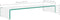 vidaXL - Tv-meubel/monitorverhoger - transparant - 90x30x13 - cm - glas