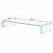 vidaXL - Tv-meubel/monitorverhoger - transparant - 90x30x13 - cm - glas
