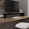 vidaXL - TV-meubel/monitorverhoger - zwart - 100x30x13 - cm - glas