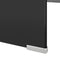 vidaXL - TV-meubel/monitorverhoger - zwart - 120x30x13 - cm - glas