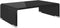 vidaXL - Tv-meubel/monitorverhoger - zwart - 40x25x11 - cm - glas