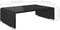 vidaXL - Tv-meubel/monitorverhoger - zwart - 40x25x11 - cm - glas