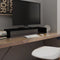 vidaXL - Tv-meubel/monitorverhoger - zwart - 90x30x13 - cm - glas