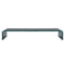 vidaXL - Tv-meubel/monitorverhoger - zwart - 90x30x13 - cm - glas