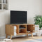 vidaXL - Tv-meubel - OLDEN - 114x43x57 - cm - massief - grenenhout - wit - en - bruin
