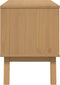 vidaXL - Tv-meubel - OLDEN - 114x43x57 - cm - massief - grenenhout - wit - en - bruin