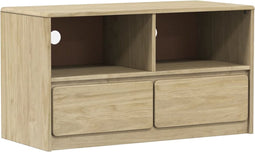 vidaXL - Tv-meubel - SAUDA - 99x43x55 - cm - massief - grenenhout - eikenkleurig