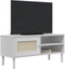vidaXL - Tv-meubel - SENJA - 106x40x49 - cm - rattan - massief - grenenhout - wit